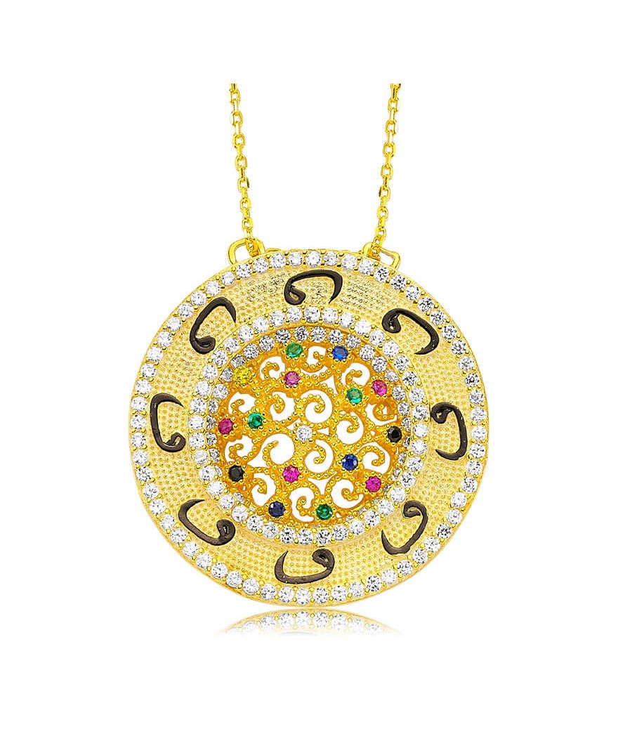 Gümüş Vav Bayan Kolye