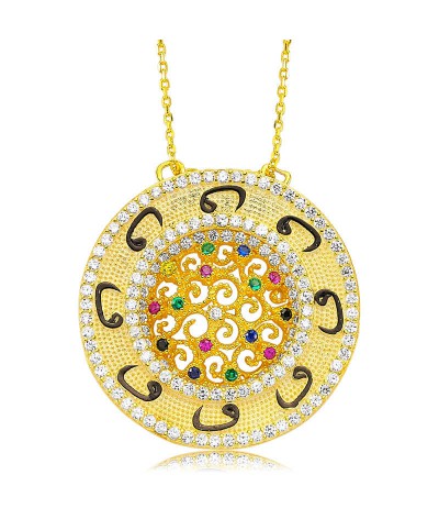 Gümüş Vav Bayan Kolye