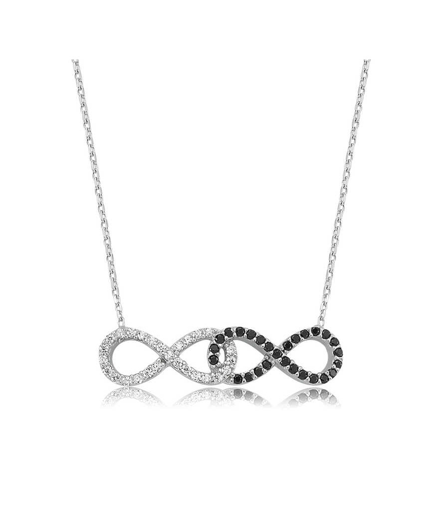 Gümüş Sonsuzluk Bayan Kolye