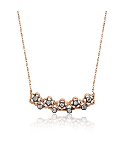 Gümüş Papatya Bayan Kolye