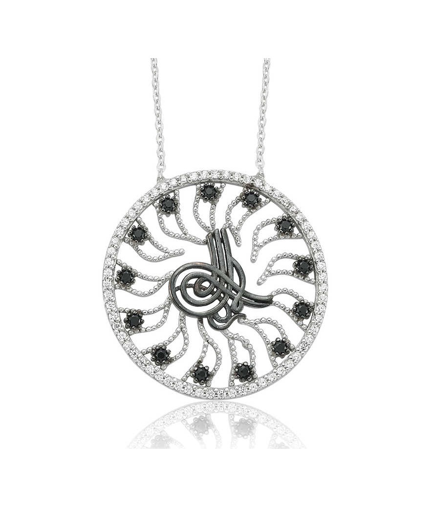 Gümüş Tuğra Bayan Kolye