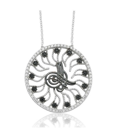 Gümüş Tuğra Bayan Kolye