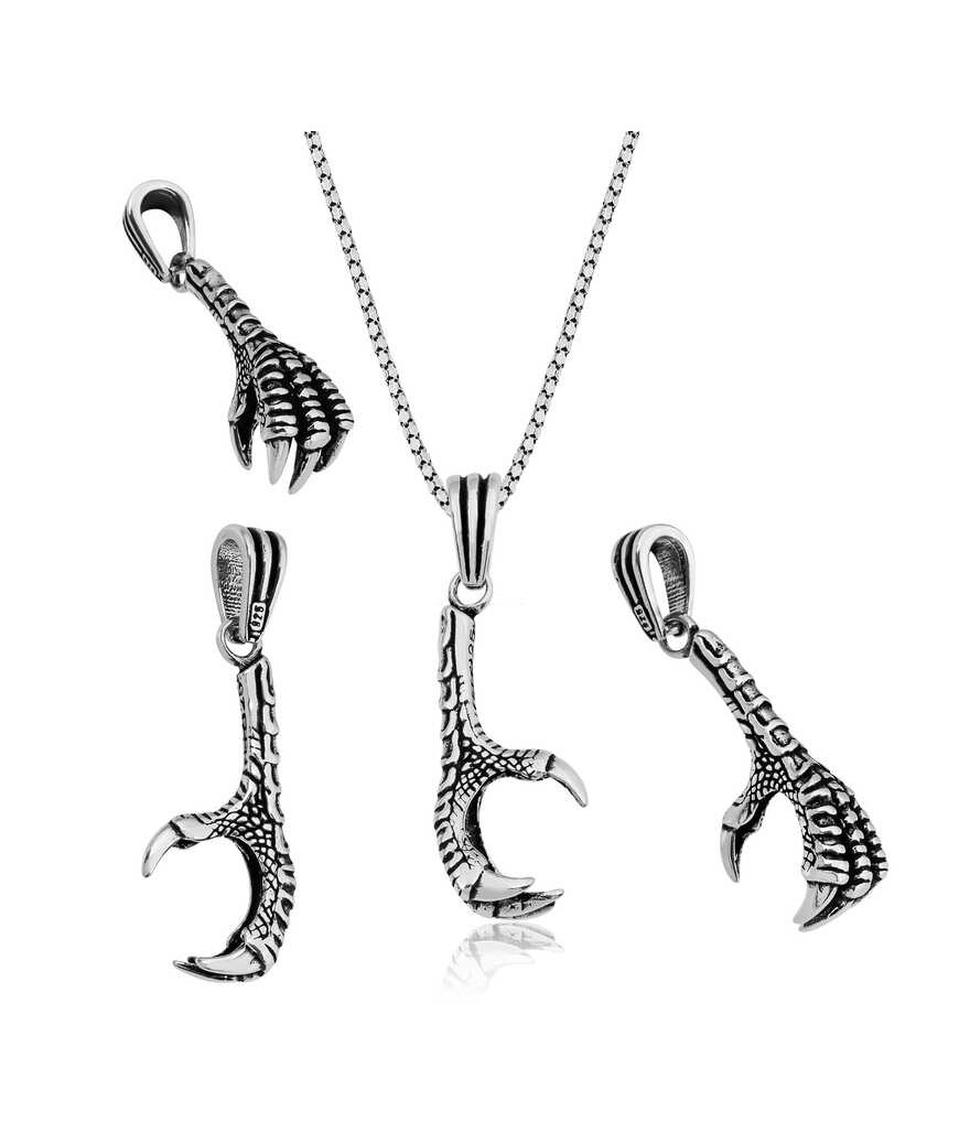 Gümüş Kartal Pençesi Kolye