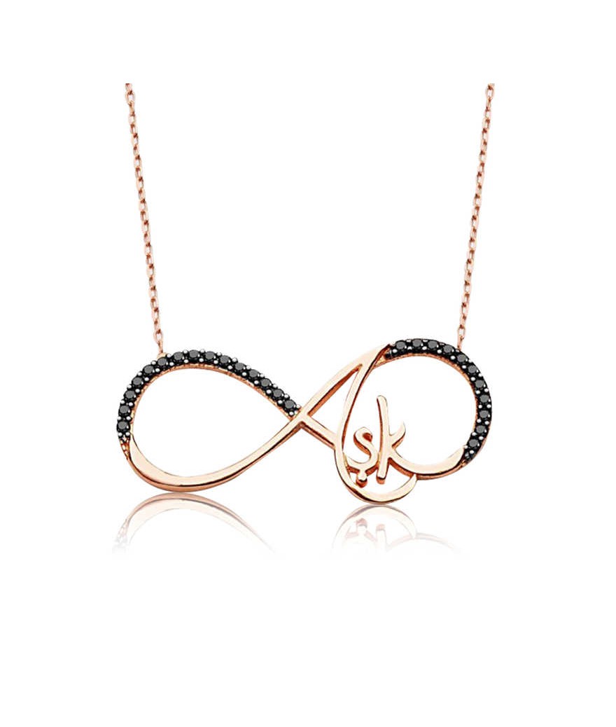 Gümüş Sonsuzluk Aşk Bayan Kolye