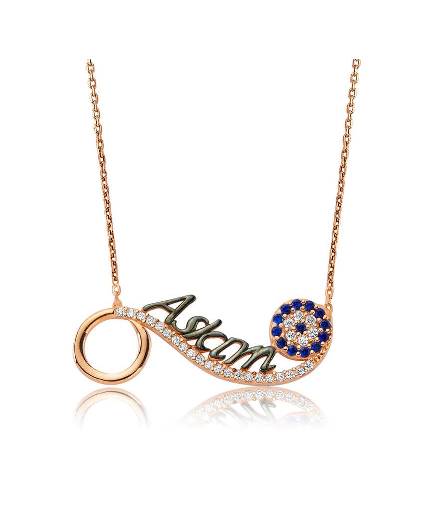 Gümüş Nazarlı Aşkım Bayan Kolye