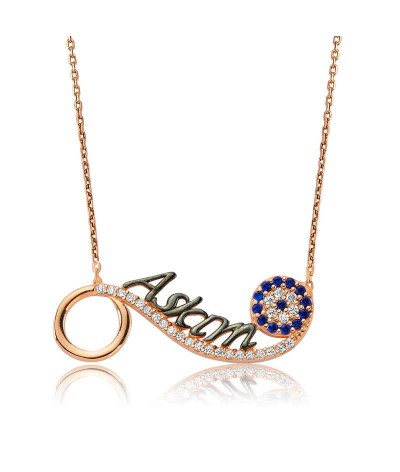 Gümüş Nazarlı Aşkım Bayan Kolye