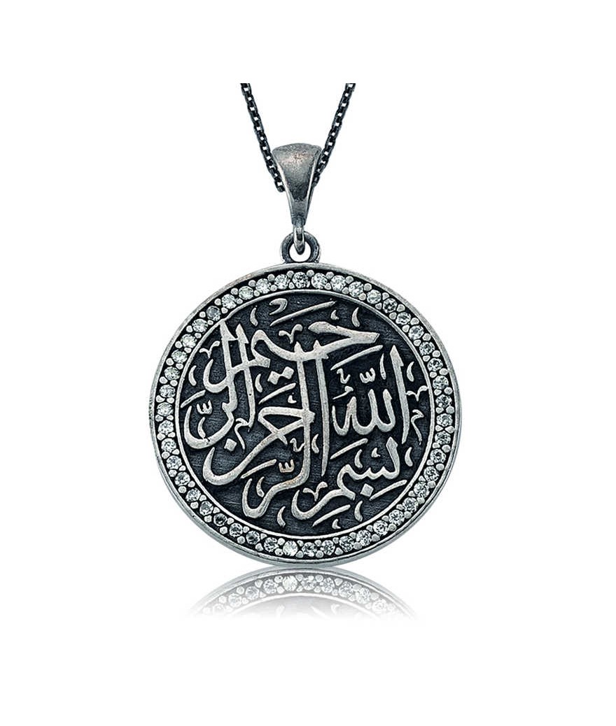 Gümüş Besmele-i Şerif Bayan Kolye