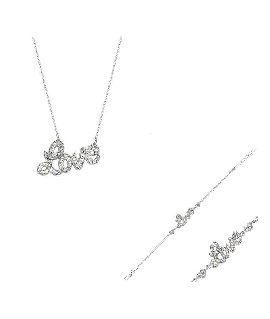 Gümüş Love Set