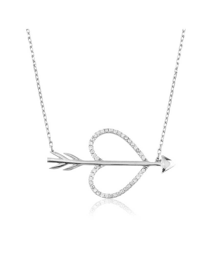 Gümüş Aşk Oku Bayan Kolye