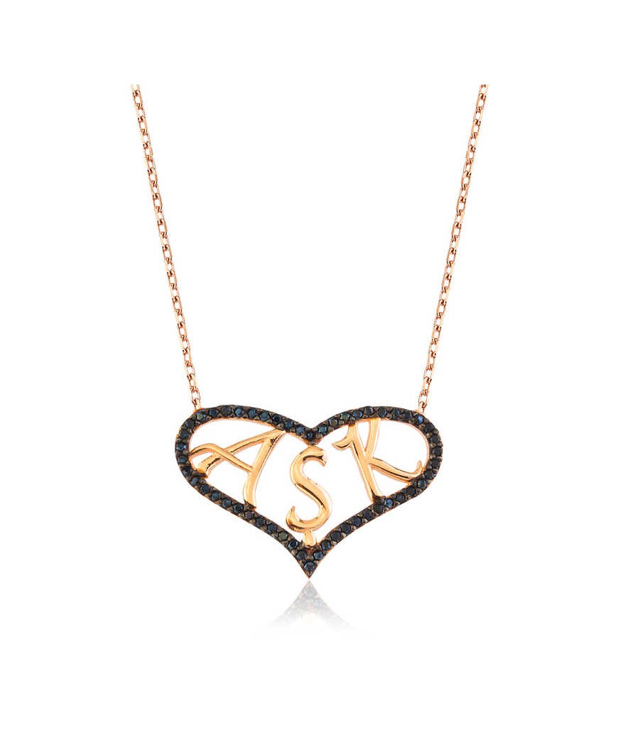 Gümüş Kalpli Aşk Bayan Kolye