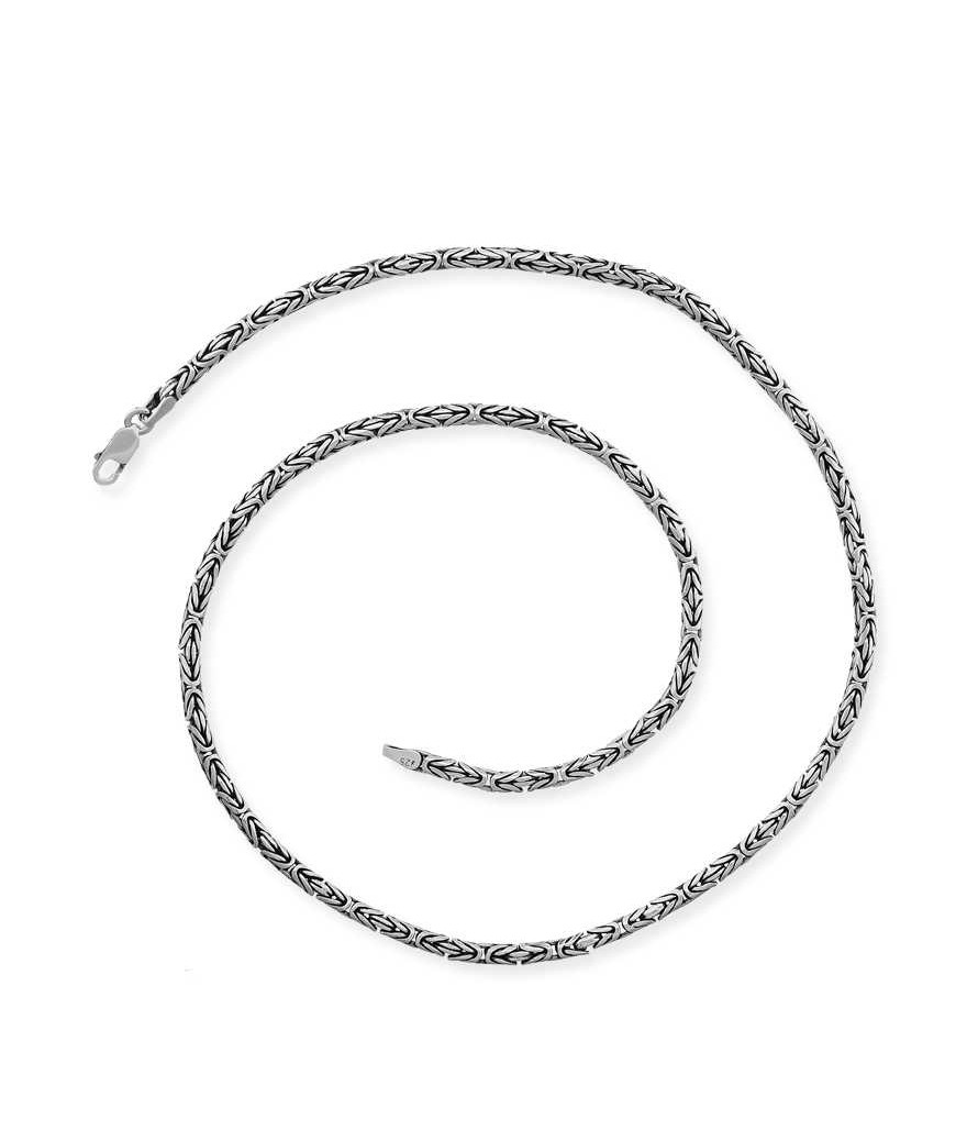 Gümüş Kral Zincir - 2.50 mm Yuvarlak