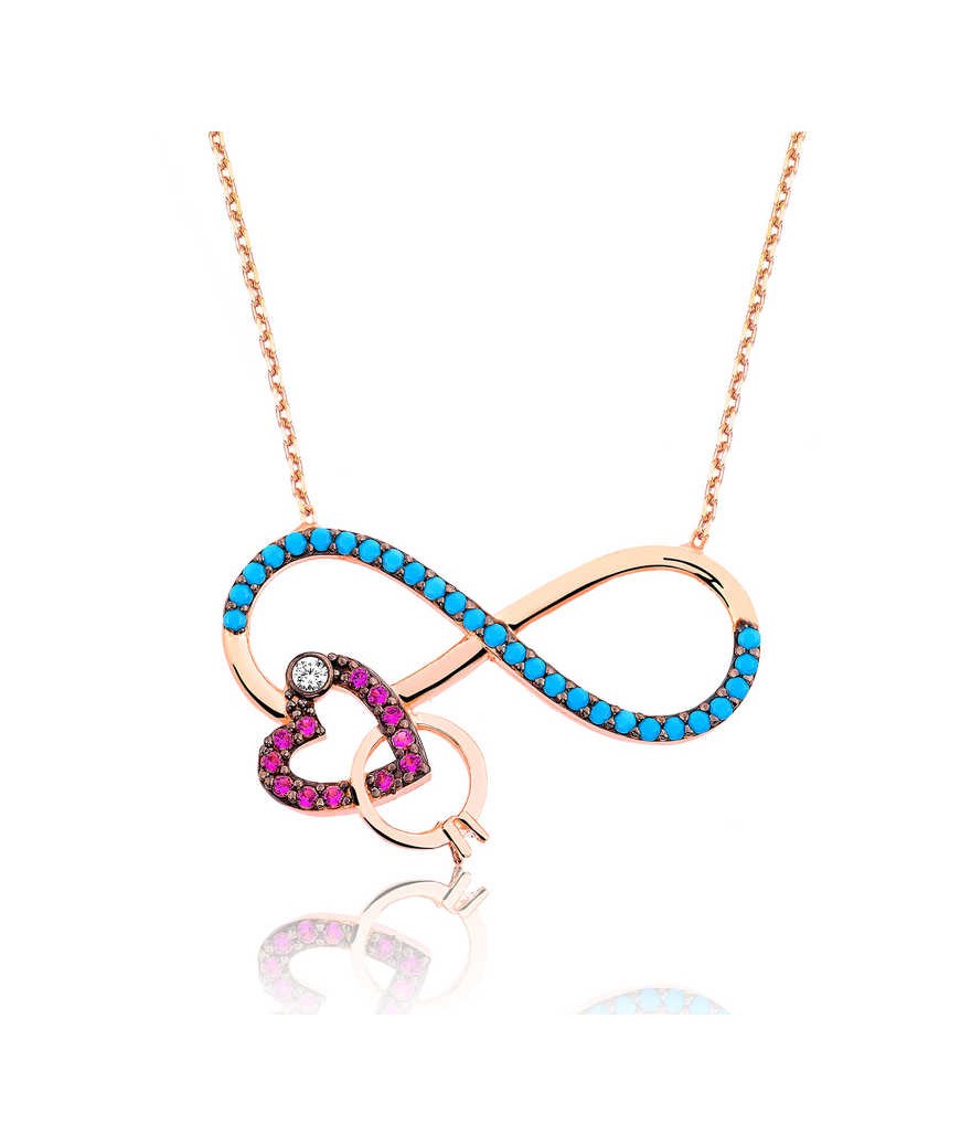 Gümüş Sonsuz Aşk Bayan Kolye