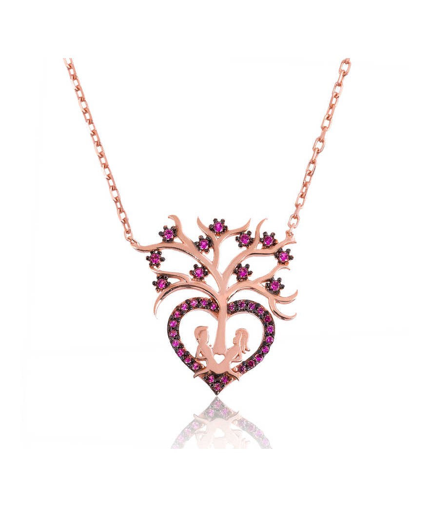 Gümüş Aşıklar Bayan Kolye