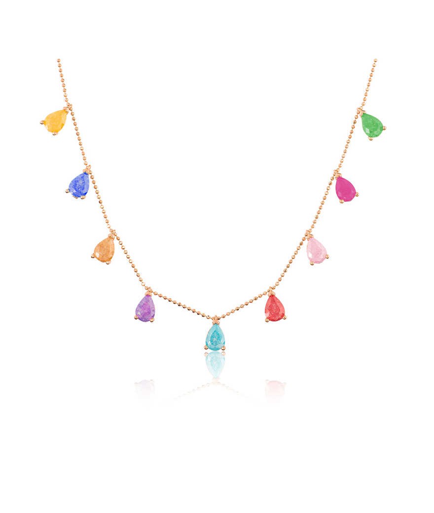 Gümüş Renkli Bayan Şans Kolyesi