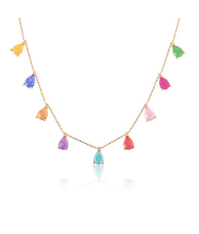 Gümüş Renkli Bayan Şans Kolyesi