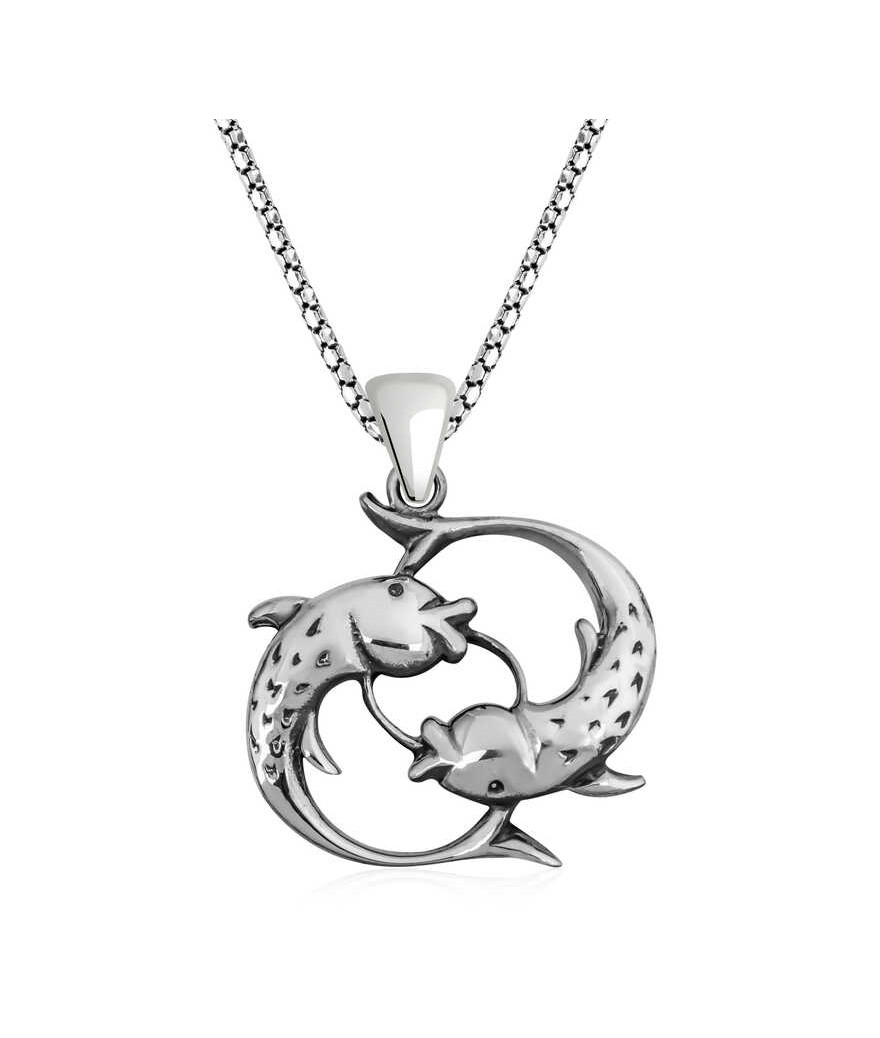 Gümüş Balık Bayan Kolye